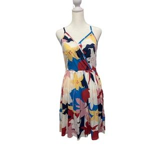 Summer Spring Floral V Neck Dress